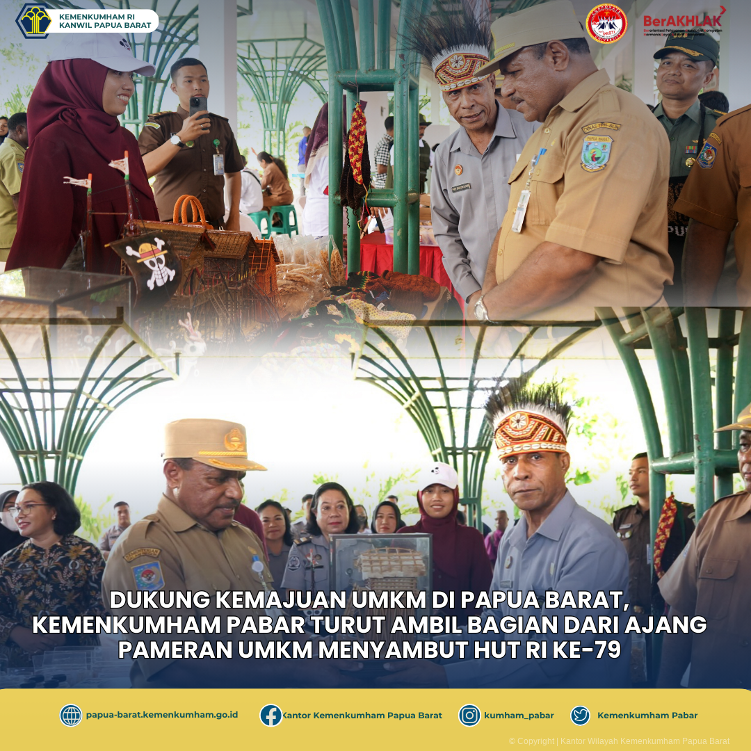 KANWIL KEMENKUMHAM PABAR ISI JUMAT SEHAT DENGAN SENAM PAGI BERSAMA