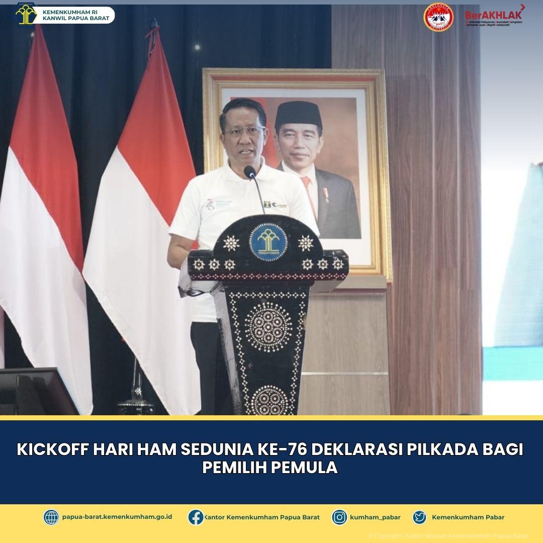 KANWIL KEMENKUMHAM PABAR ISI JUMAT SEHAT DENGAN SENAM PAGI BERSAMA