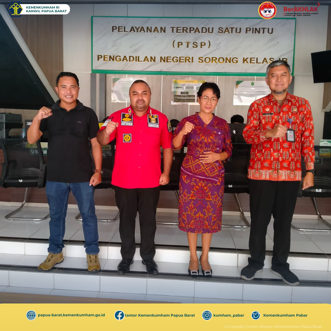 KANWIL KEMENKUMHAM PABAR ISI JUMAT SEHAT DENGAN SENAM PAGI BERSAMA